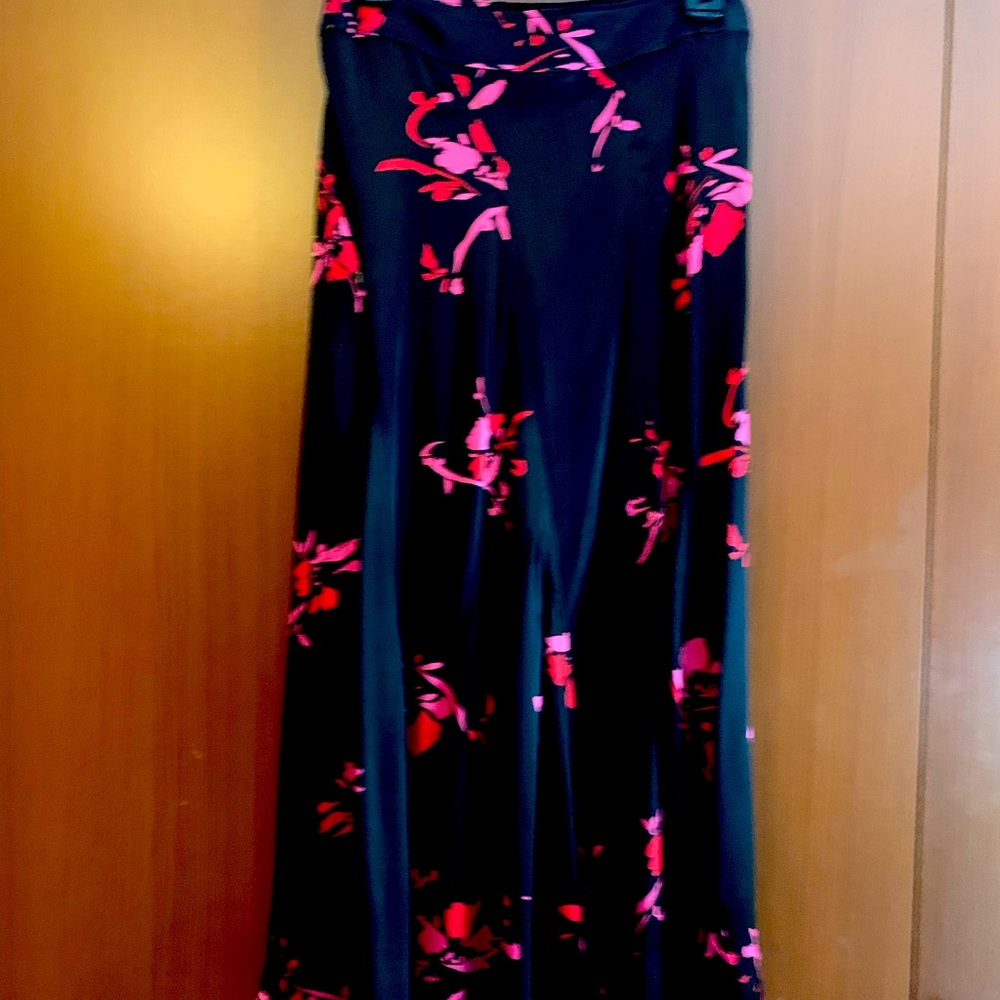 Gianni floral satin midi